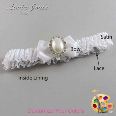 Couture Garters / Custom Wedding Garter / Customizable Wedding Garters / Personalized Wedding Garters / Chelsea #05-B21-M31 / Wedding Garters / Bridal Garter / Prom Garter / Linda Joyce Couture
