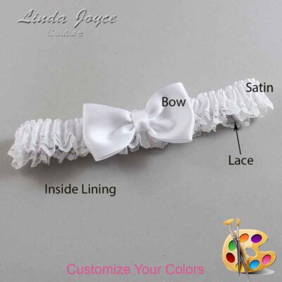 Couture Garters / Custom Wedding Garter / Customizable Wedding Garters / Personalized Wedding Garters / Justine #05-B29-00 / Wedding Garters / Bridal Garter / Prom Garter / Linda Joyce Couture
