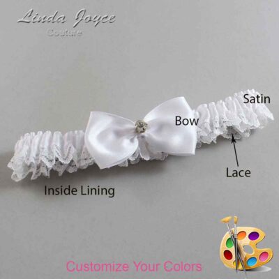 Couture Garters / Custom Wedding Garter / Customizable Wedding Garters / Personalized Wedding Garters / Melody #05-B31-M03 / Wedding Garters / Bridal Garter / Prom Garter / Linda Joyce Couture