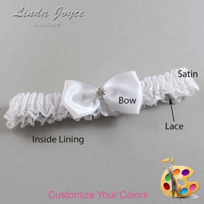 Couture Garters / Custom Wedding Garter / Customizable Wedding Garters / Personalized Wedding Garters / Melody #05-B31-M04 / Wedding Garters / Bridal Garter / Prom Garter / Linda Joyce Couture