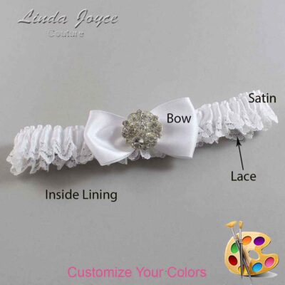 Couture Garters / Custom Wedding Garter / Customizable Wedding Garters / Personalized Wedding Garters / Michelle #05-B31-M11 / Wedding Garters / Bridal Garter / Prom Garter / Linda Joyce Couture