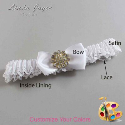 Couture Garters / Custom Wedding Garter / Customizable Wedding Garters / Personalized Wedding Garters / Loretta #05-B31-M12 / Wedding Garters / Bridal Garter / Prom Garter / Linda Joyce Couture