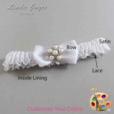 Couture Garters / Custom Wedding Garter / Customizable Wedding Garters / Personalized Wedding Garters / Loriann #05-B31-M13 / Wedding Garters / Bridal Garter / Prom Garter / Linda Joyce Couture