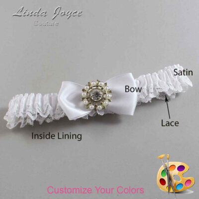 Couture Garters / Custom Wedding Garter / Customizable Wedding Garters / Personalized Wedding Garters / Lollie #05-B31-M14 / Wedding Garters / Bridal Garter / Prom Garter / Linda Joyce Couture