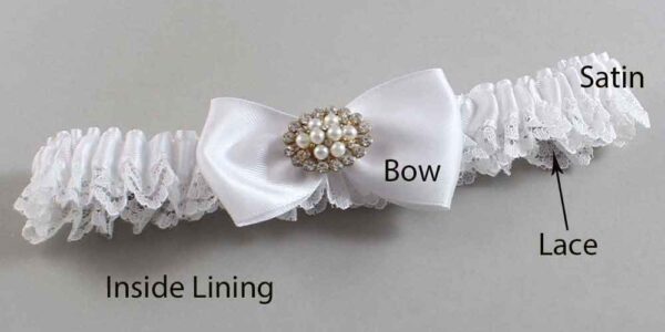 Couture Garters / Custom Wedding Garter / Customizable Wedding Garters / Personalized Wedding Garters / Kathy #05-B31-M16 / Wedding Garters / Bridal Garter / Prom Garter / Linda Joyce Couture