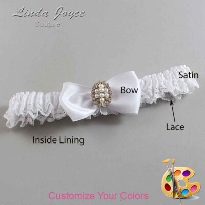 Couture Garters / Custom Wedding Garter / Customizable Wedding Garters / Personalized Wedding Garters / Lona #05-B31-M17 / Wedding Garters / Bridal Garter / Prom Garter / Linda Joyce Couture