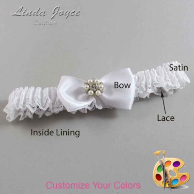 Couture Garters / Custom Wedding Garter / Customizable Wedding Garters / Personalized Wedding Garters / Julie #05-B31-M23 / Wedding Garters / Bridal Garter / Prom Garter / Linda Joyce Couture