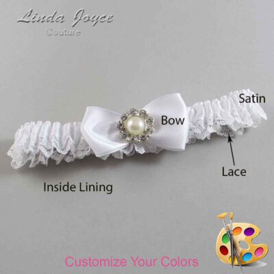 Couture Garters / Custom Wedding Garter / Customizable Wedding Garters / Personalized Wedding Garters / Louise #05-B31-M24 / Wedding Garters / Bridal Garter / Prom Garter / Linda Joyce Couture
