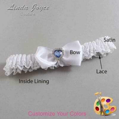Couture Garters / Custom Wedding Garter / Customizable Wedding Garters / Personalized Wedding Garters / Judy #05-B31-M25 / Wedding Garters / Bridal Garter / Prom Garter / Linda Joyce Couture
