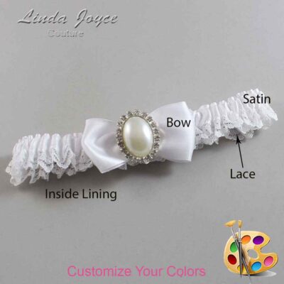 Couture Garters / Custom Wedding Garter / Customizable Wedding Garters / Personalized Wedding Garters / Mindy #05-B31-M31 / Wedding Garters / Bridal Garter / Prom Garter / Linda Joyce Couture