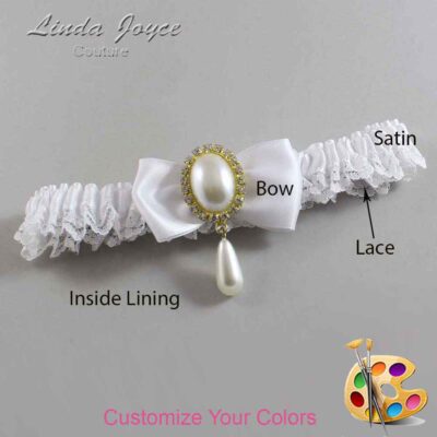 Couture Garters / Custom Wedding Garter / Customizable Wedding Garters / Personalized Wedding Garters / Meghan #05-B31-M34 / Wedding Garters / Bridal Garter / Prom Garter / Linda Joyce Couture