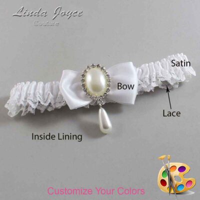 Couture Garters / Custom Wedding Garter / Customizable Wedding Garters / Personalized Wedding Garters / Meghan #05-B31-M35 / Wedding Garters / Bridal Garter / Prom Garter / Linda Joyce Couture