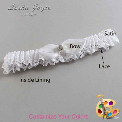 Couture Garters / Custom Wedding Garter / Customizable Wedding Garters / Personalized Wedding Garters / Trudy #05-B41-M03 / Wedding Garters / Bridal Garter / Prom Garter / Linda Joyce Couture