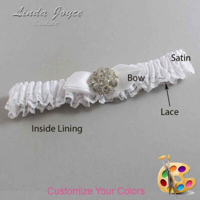 Couture Garters / Custom Wedding Garter / Customizable Wedding Garters / Personalized Wedding Garters / Yvette #05-B41-M11 / Wedding Garters / Bridal Garter / Prom Garter / Linda Joyce Couture