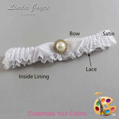 Couture Garters / Custom Wedding Garter / Customizable Wedding Garters / Personalized Wedding Garters / Vickie #05-B41-M21 / Wedding Garters / Bridal Garter / Prom Garter / Linda Joyce Couture