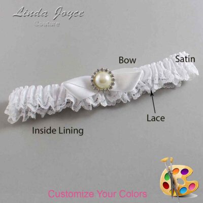 Couture Garters / Custom Wedding Garter / Customizable Wedding Garters / Personalized Wedding Garters / Vickie #05-B41-M22 / Wedding Garters / Bridal Garter / Prom Garter / Linda Joyce Couture