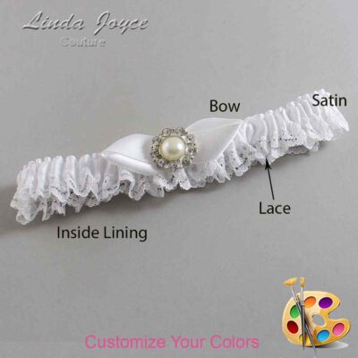 Couture Garters / Custom Wedding Garter / Customizable Wedding Garters / Personalized Wedding Garters / Tera #05-B41-M24 / Wedding Garters / Bridal Garter / Prom Garter / Linda Joyce Couture