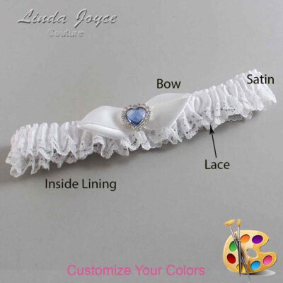 Couture Garters / Custom Wedding Garter / Customizable Wedding Garters / Personalized Wedding Garters / Tess #05-B41-M25 / Wedding Garters / Bridal Garter / Prom Garter / Linda Joyce Couture
