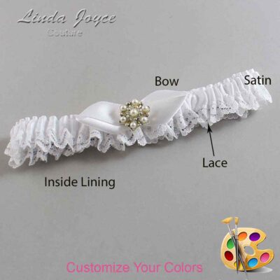 Couture Garters / Custom Wedding Garter / Customizable Wedding Garters / Personalized Wedding Garters / Susan #05-B41-M27 / Wedding Garters / Bridal Garter / Prom Garter / Linda Joyce Couture