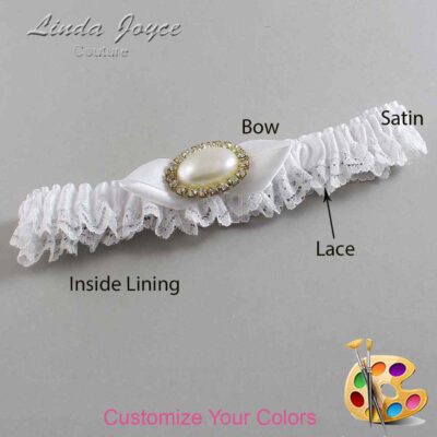 Couture Garters / Custom Wedding Garter / Customizable Wedding Garters / Personalized Wedding Garters / Teresa #05-B41-M28 / Wedding Garters / Bridal Garter / Prom Garter / Linda Joyce Couture