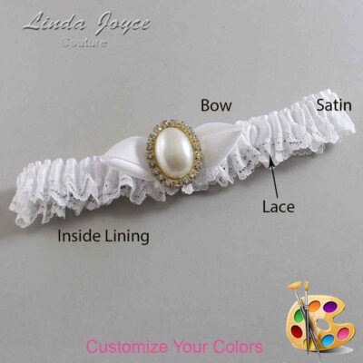 Couture Garters / Custom Wedding Garter / Customizable Wedding Garters / Personalized Wedding Garters / Sonya #05-B41-M29 / Wedding Garters / Bridal Garter / Prom Garter / Linda Joyce Couture