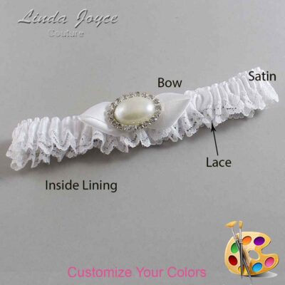 Couture Garters / Custom Wedding Garter / Customizable Wedding Garters / Personalized Wedding Garters / Teresa #05-B41-M30 / Wedding Garters / Bridal Garter / Prom Garter / Linda Joyce Couture