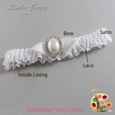 Couture Garters / Custom Wedding Garter / Customizable Wedding Garters / Personalized Wedding Garters / Sonya #05-B41-M31 / Wedding Garters / Bridal Garter / Prom Garter / Linda Joyce Couture