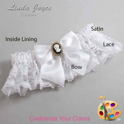 Couture Garters / Custom Wedding Garter / Customizable Wedding Garters / Personalized Wedding Garters / Amy #10-B01-M15 / Wedding Garters / Bridal Garter / Prom Garter / Linda Joyce Couture