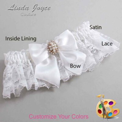 Couture Garters / Custom Wedding Garter / Customizable Wedding Garters / Personalized Wedding Garters / Annie #10-B01-M17 / Wedding Garters / Bridal Garter / Prom Garter / Linda Joyce Couture