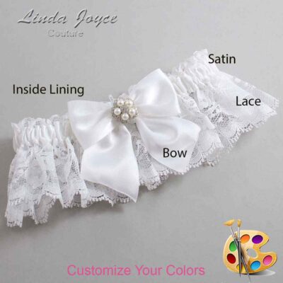 Couture Garters / Custom Wedding Garter / Customizable Wedding Garters / Personalized Wedding Garters / Kourtney #10-B01-M20 / Wedding Garters / Bridal Garter / Prom Garter / Linda Joyce Couture