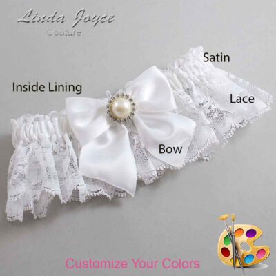 Couture Garters / Custom Wedding Garter / Customizable Wedding Garters / Personalized Wedding Garters / Paige #10-B01-M22 / Wedding Garters / Bridal Garter / Prom Garter / Linda Joyce Couture