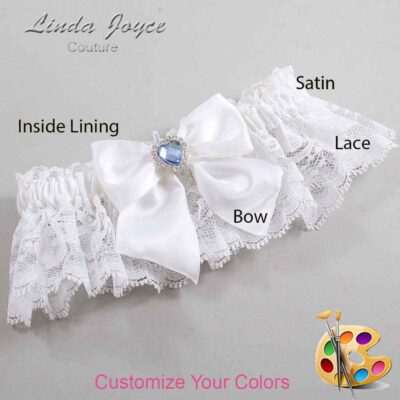 Couture Garters / Custom Wedding Garter / Customizable Wedding Garters / Personalized Wedding Garters / Kittie #10-B01-M25 / Wedding Garters / Bridal Garter / Prom Garter / Linda Joyce Couture