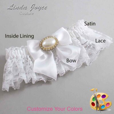 Couture Garters / Custom Wedding Garter / Customizable Wedding Garters / Personalized Wedding Garters / Nicole #10-B01-M28 / Wedding Garters / Bridal Garter / Prom Garter / Linda Joyce Couture