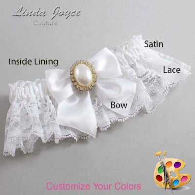 Couture Garters / Custom Wedding Garter / Customizable Wedding Garters / Personalized Wedding Garters / Maggie #10-B01-M29 / Wedding Garters / Bridal Garter / Prom Garter / Linda Joyce Couture