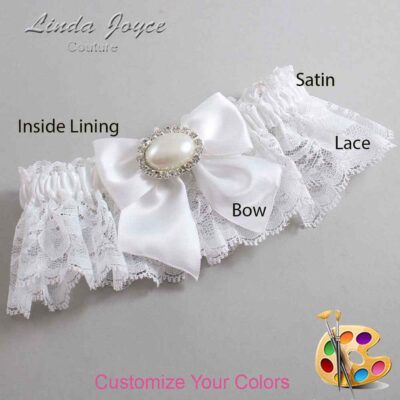 Couture Garters / Custom Wedding Garter / Customizable Wedding Garters / Personalized Wedding Garters / Nicole #10-B01-M30 / Wedding Garters / Bridal Garter / Prom Garter / Linda Joyce Couture