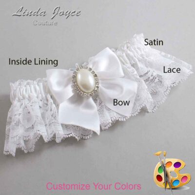 Couture Garters / Custom Wedding Garter / Customizable Wedding Garters / Personalized Wedding Garters / Maggie #10-B01-M31 / Wedding Garters / Bridal Garter / Prom Garter / Linda Joyce Couture