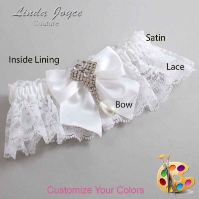 Couture Garters / Custom Wedding Garter / Customizable Wedding Garters / Personalized Wedding Garters / Madeline #10-B01-M33 / Wedding Garters / Bridal Garter / Prom Garter / Linda Joyce Couture