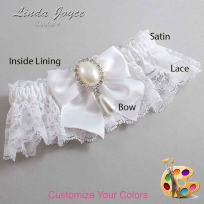 Couture Garters / Custom Wedding Garter / Customizable Wedding Garters / Personalized Wedding Garters / Michaela #10-B01-M35 / Wedding Garters / Bridal Garter / Prom Garter / Linda Joyce Couture