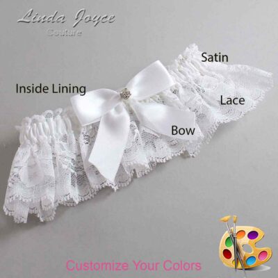 Couture Garters / Custom Wedding Garter / Customizable Wedding Garters / Personalized Wedding Garters / Rylee #10-B02-M03 / Wedding Garters / Bridal Garter / Prom Garter / Linda Joyce Couture
