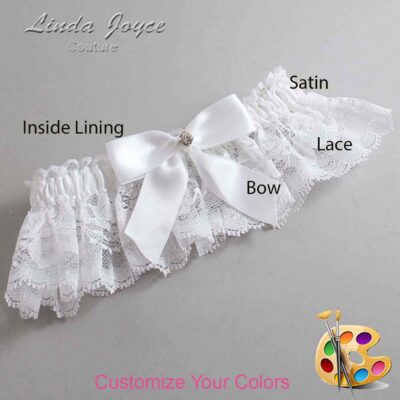 Couture Garters / Custom Wedding Garter / Customizable Wedding Garters / Personalized Wedding Garters / Rylee #10-B02-M04 / Wedding Garters / Bridal Garter / Prom Garter / Linda Joyce Couture