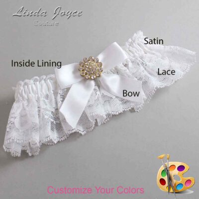 Couture Garters / Custom Wedding Garter / Customizable Wedding Garters / Personalized Wedding Garters / Tamera #10-B02-M12 / Wedding Garters / Bridal Garter / Prom Garter / Linda Joyce Couture