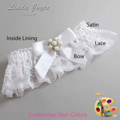 Couture Garters / Custom Wedding Garter / Customizable Wedding Garters / Personalized Wedding Garters / Sheena #10-B02-M13 / Wedding Garters / Bridal Garter / Prom Garter / Linda Joyce Couture