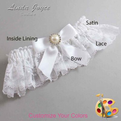 Couture Garters / Custom Wedding Garter / Customizable Wedding Garters / Personalized Wedding Garters / Rubie #10-B02-M22 / Wedding Garters / Bridal Garter / Prom Garter / Linda Joyce Couture