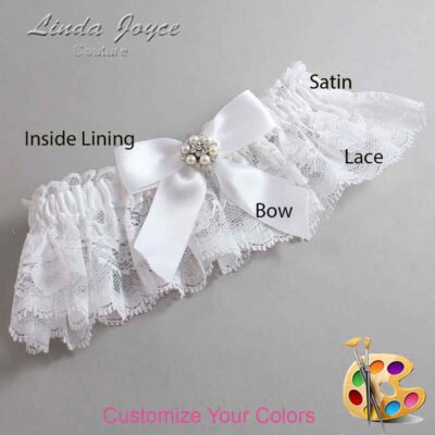 Couture Garters / Custom Wedding Garter / Customizable Wedding Garters / Personalized Wedding Garters / Natasha #10-B02-M23 / Wedding Garters / Bridal Garter / Prom Garter / Linda Joyce Couture