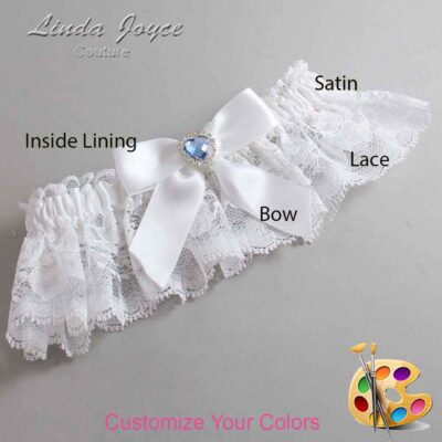 Couture Garters / Custom Wedding Garter / Customizable Wedding Garters / Personalized Wedding Garters / Misty #10-B02-M25 / Wedding Garters / Bridal Garter / Prom Garter / Linda Joyce Couture