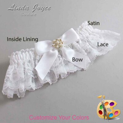 Couture Garters / Custom Wedding Garter / Customizable Wedding Garters / Personalized Wedding Garters / Selina #10-B02-M27 / Wedding Garters / Bridal Garter / Prom Garter / Linda Joyce Couture