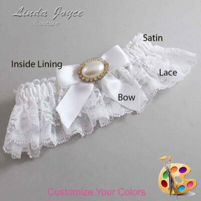 Couture Garters / Custom Wedding Garter / Customizable Wedding Garters / Personalized Wedding Garters / Missy #10-B02-M28 / Wedding Garters / Bridal Garter / Prom Garter / Linda Joyce Couture