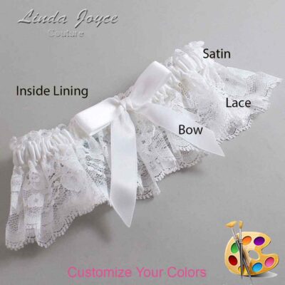 Couture Garters / Custom Wedding Garter / Customizable Wedding Garters / Personalized Wedding Garters / Paulette #10-B03-00 / Wedding Garters / Bridal Garter / Prom Garter / Linda Joyce Couture