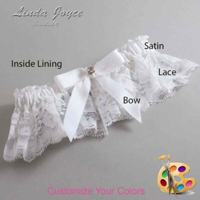 Couture Garters / Custom Wedding Garter / Customizable Wedding Garters / Personalized Wedding Garters / Jana #10-B03-M03 / Wedding Garters / Bridal Garter / Prom Garter / Linda Joyce Couture