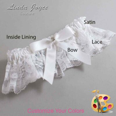 Couture Garters / Custom Wedding Garter / Customizable Wedding Garters / Personalized Wedding Garters / Jana #10-B03-M04 / Wedding Garters / Bridal Garter / Prom Garter / Linda Joyce Couture